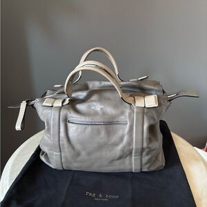Rag & Bone Gray large Leather Satchel